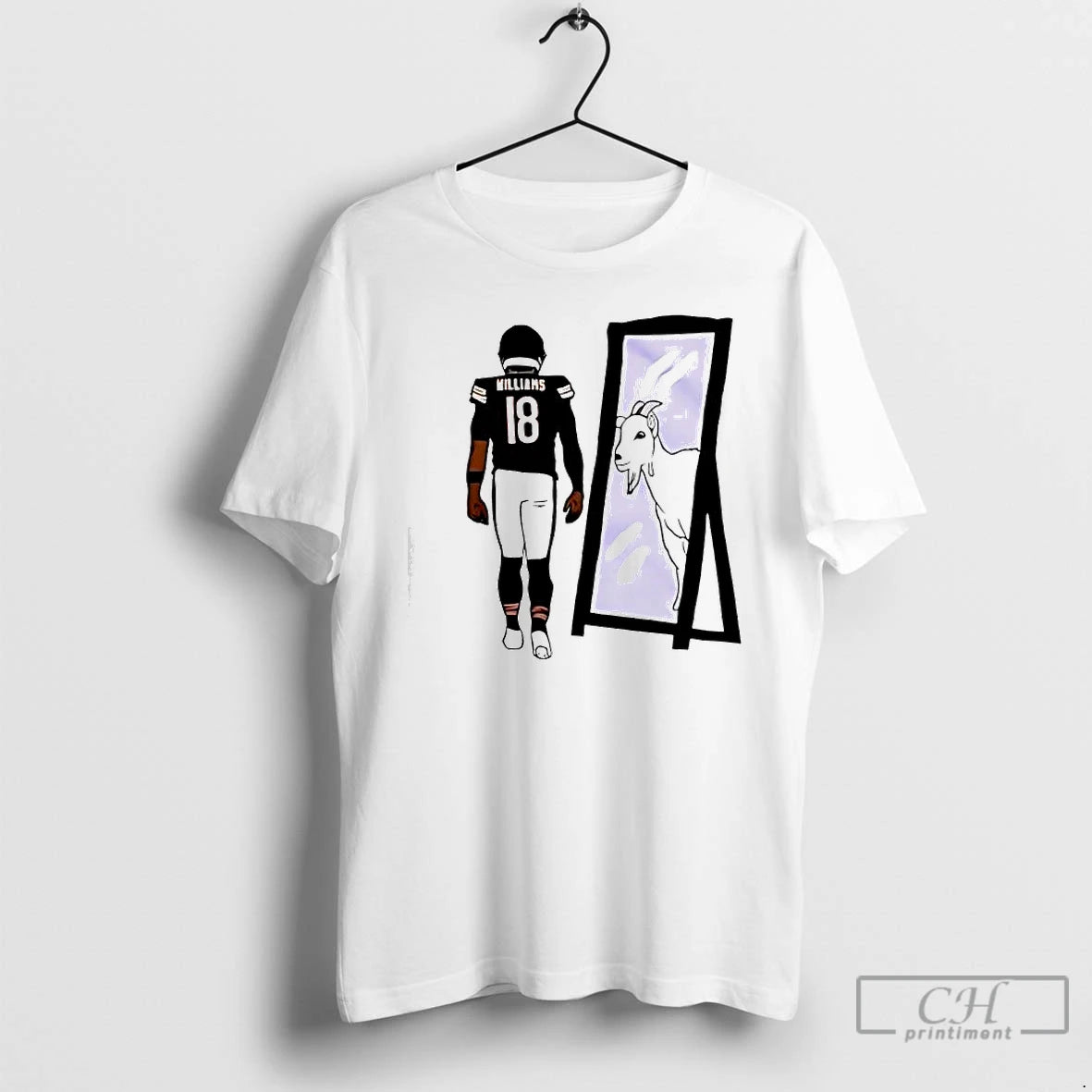 Classic Caleb Williams Mirror Goat Graphic T-Shirts, Hoodie, Sweatshirt | CiraTrend.com