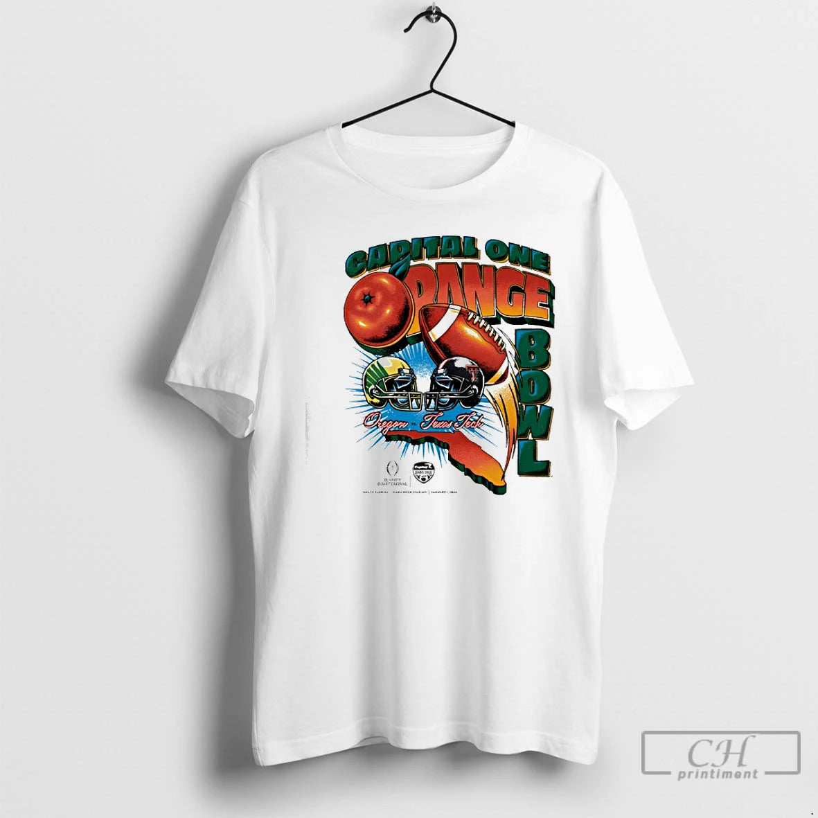 Classic Capital One Orange Bowl 2026 Oregon Vs Texas Tech Vintage Matchup T Shirts Sweater Hoodie, Sweatshirt | CiraTrend.com