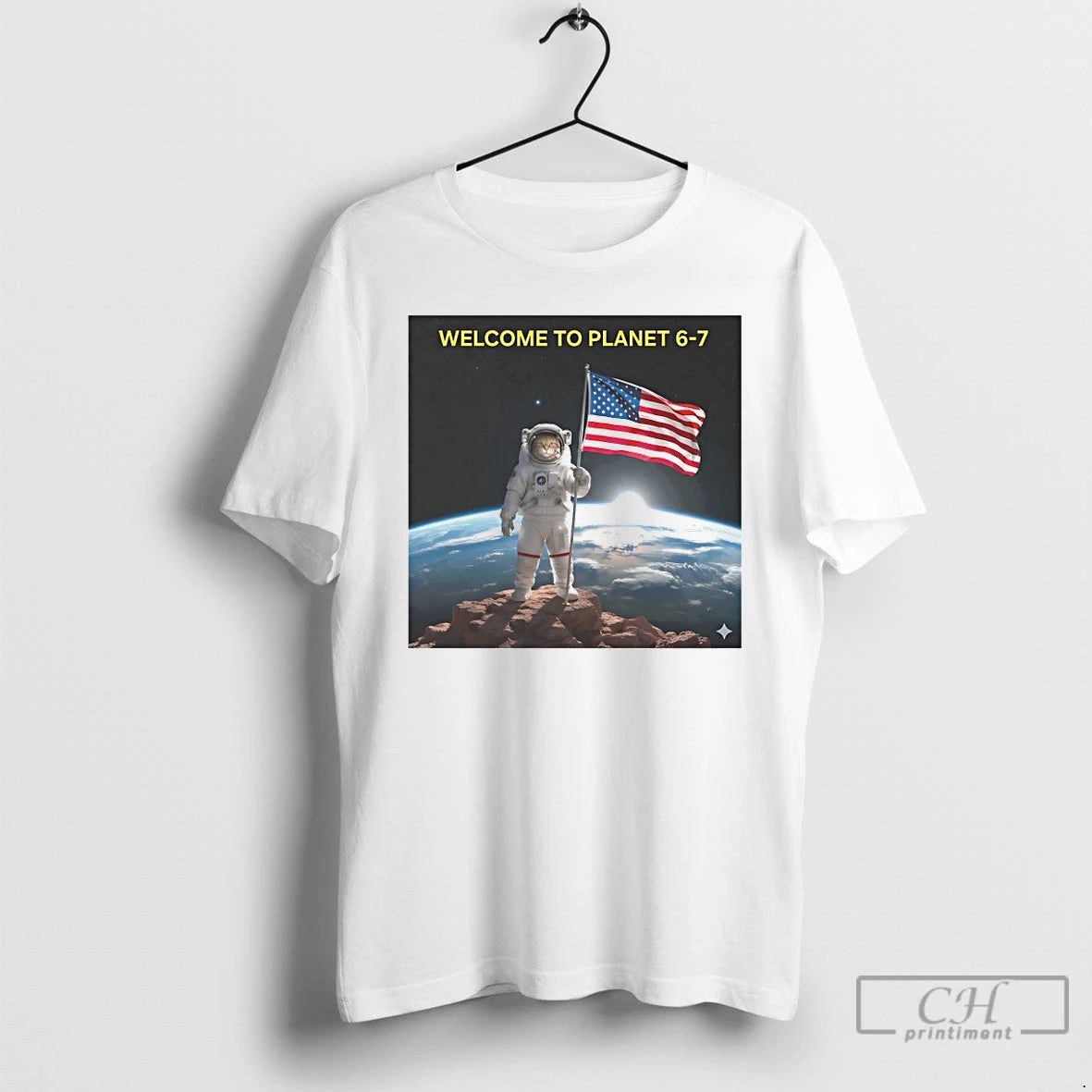 Classic Cat Astronaut Welcome To Planet 6 7 T-Shirts, Hoodie, Sweatshirt | CiraTrend.com
