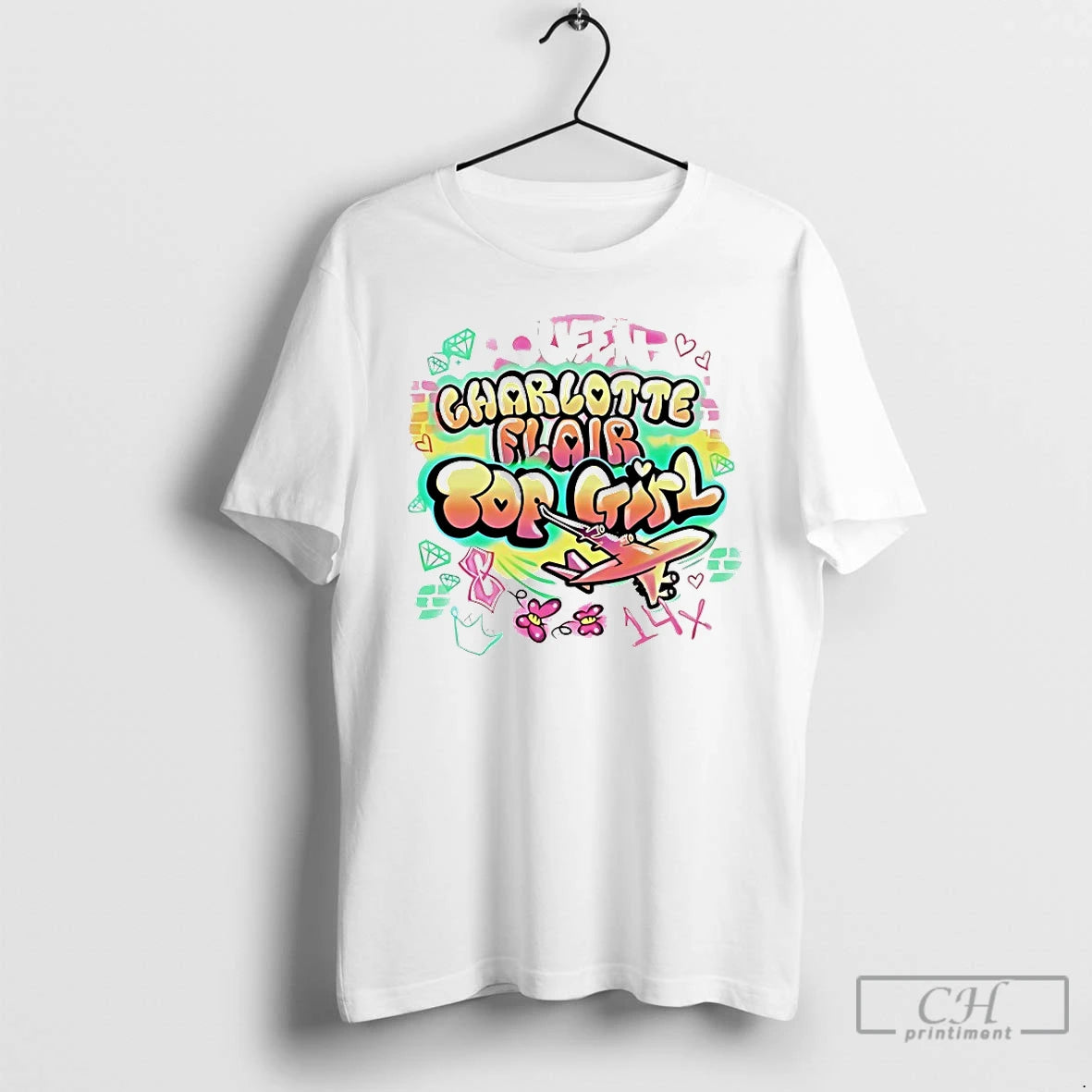 Classic Charlotte Flair Top Girl Graffiti T-Shirts, Hoodie, Sweatshirt | CiraTrend.com