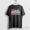 Classic Chicago Bulls Basketball All Names City Thank You For The Memories Skyline T Shirts