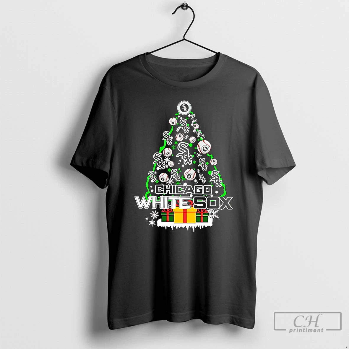 Classic Chicago White Sox Christmas Tree T Shirts Hoodie Longsleeve
