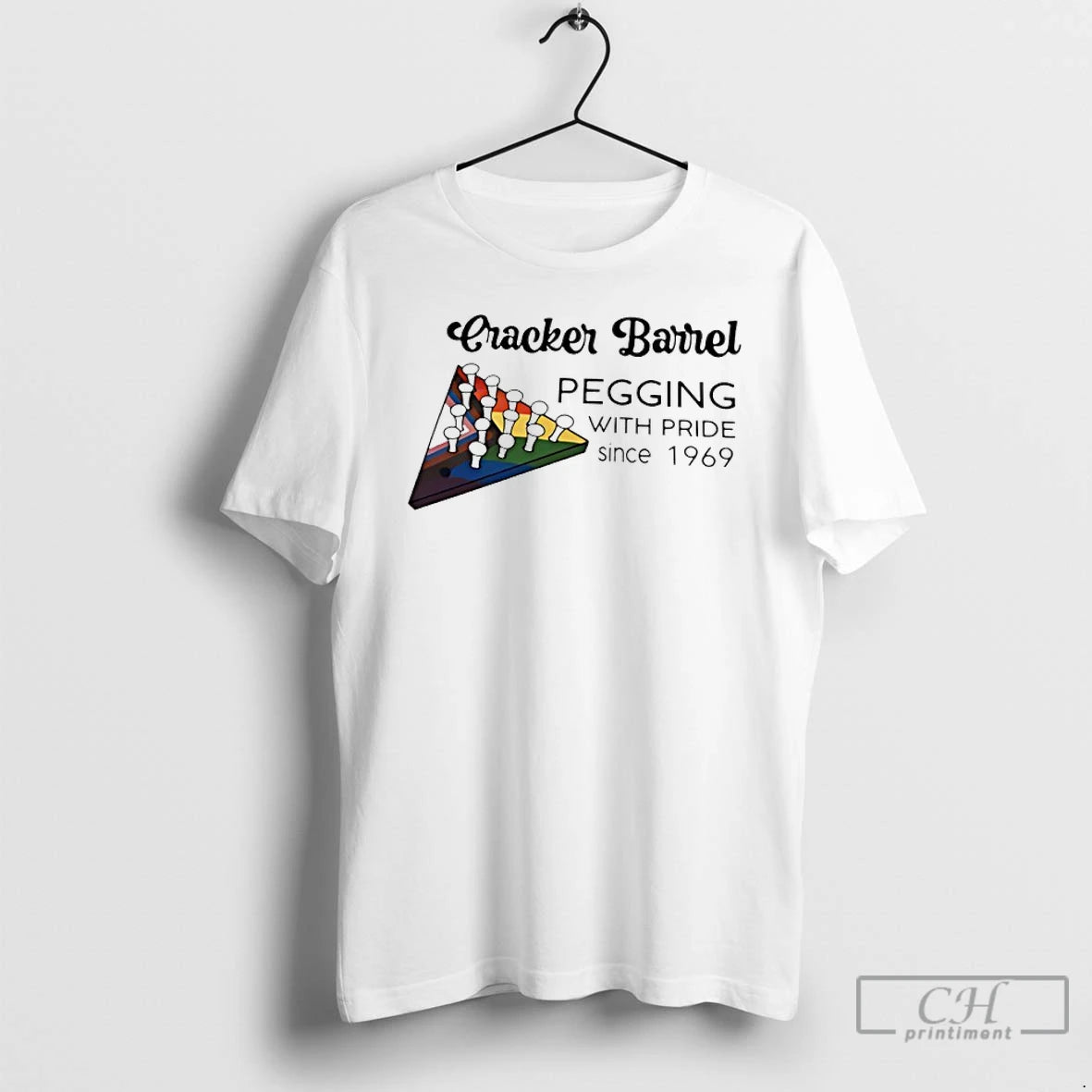 Classic Cracker Barrel Pegging With Pride Since 1969 Lgbtq T-Shirts, Hoodie, Sweatshirt | CiraTrend.com