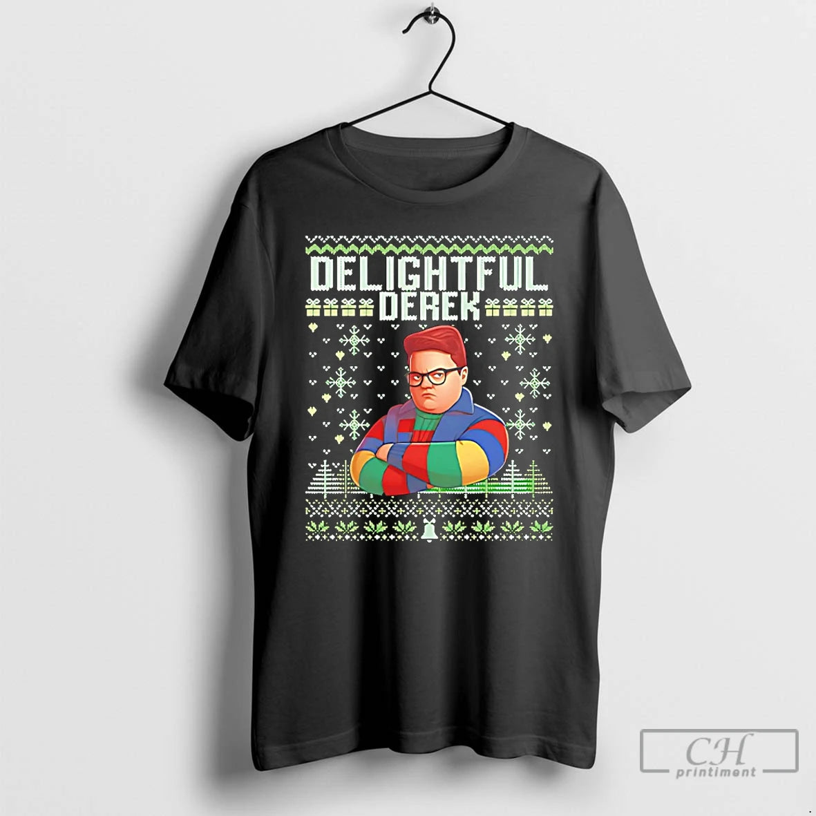 Classic Delightful Derek Christmas Ugly T-Shirts, Hoodie, Sweatshirt | CiraTrend.com