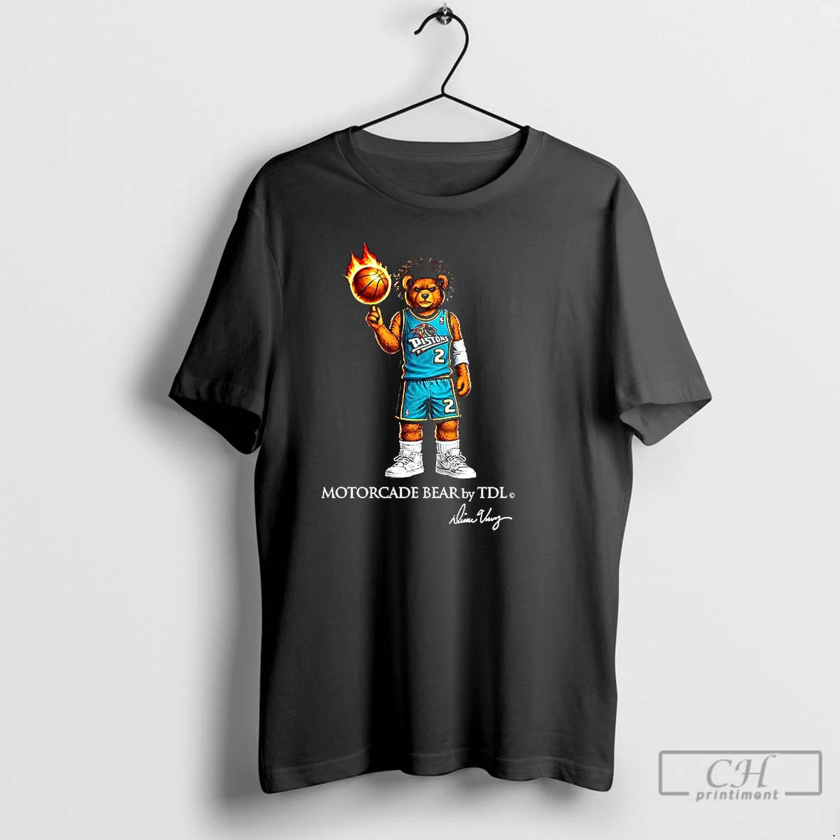 Classic Detroit Pistons Basketball Motorcade Bear By Tdl T-Shirts, Hoodie, Sweatshirt | CiraTrend.com