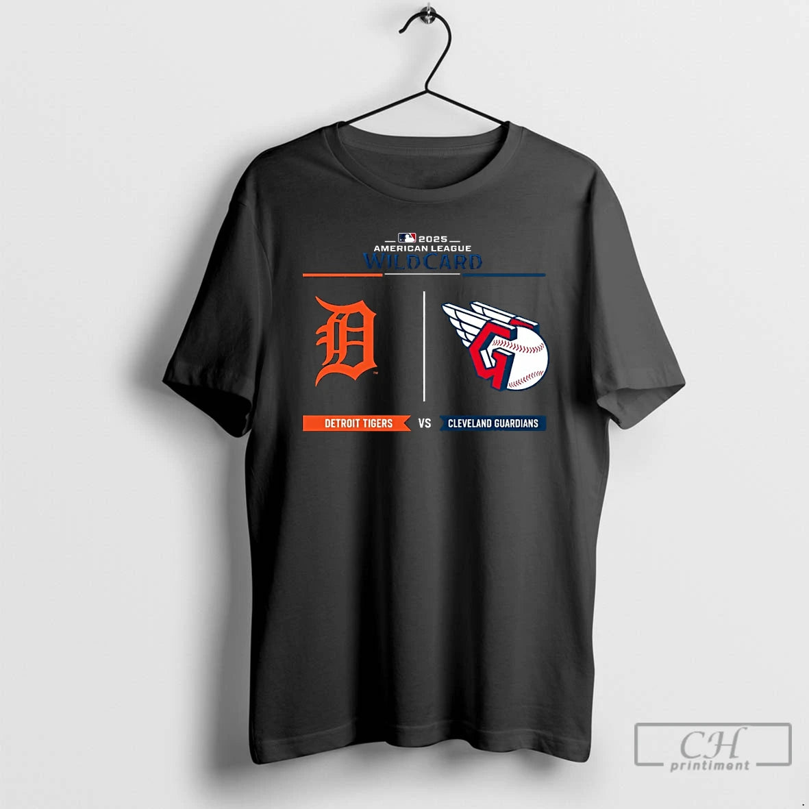 Classic Detroit Tigers Vs Cleveland Guardians 2025 American League Wild Card T Shirts Hoodie Longsleeve