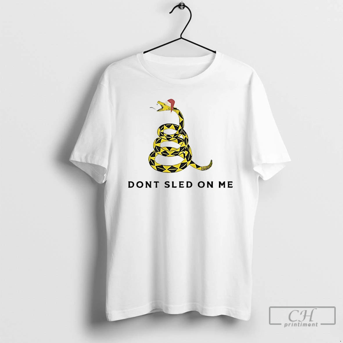 Classic Dont Sled On Me Funny Christmas Gadsden Flag T-Shirts, Hoodie, Sweatshirt | CiraTrend.com