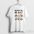 Classic God Says I Am Christmas Construction Trucks Bible Verse T-Shirts, Hoodie, Sweatshirt | CiraTrend.com