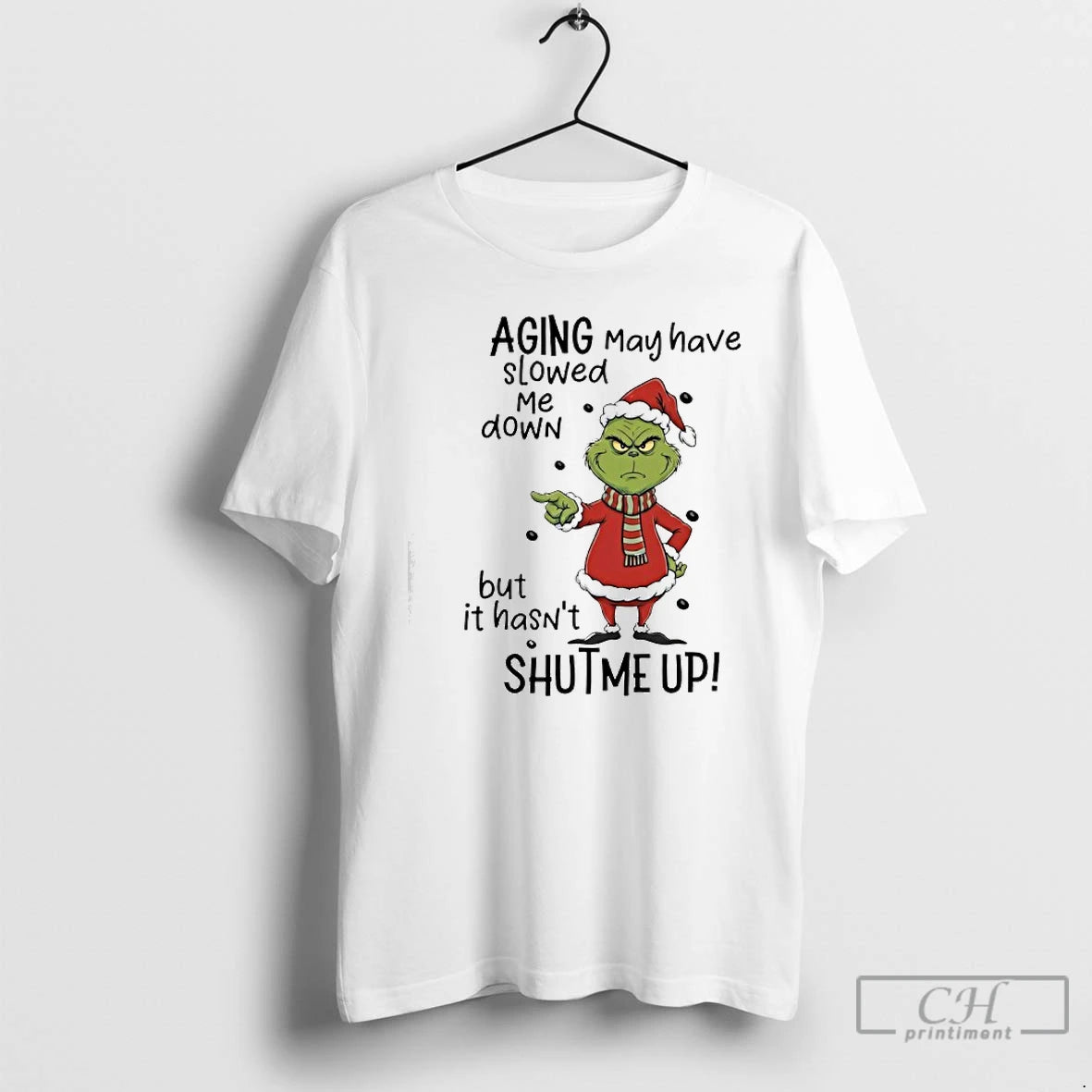 Classic Grinch Aging May Have Slowed Me Down But It Hasnt Shut Me Up T-Shirts, Hoodie, Sweatshirt | CiraTrend.com