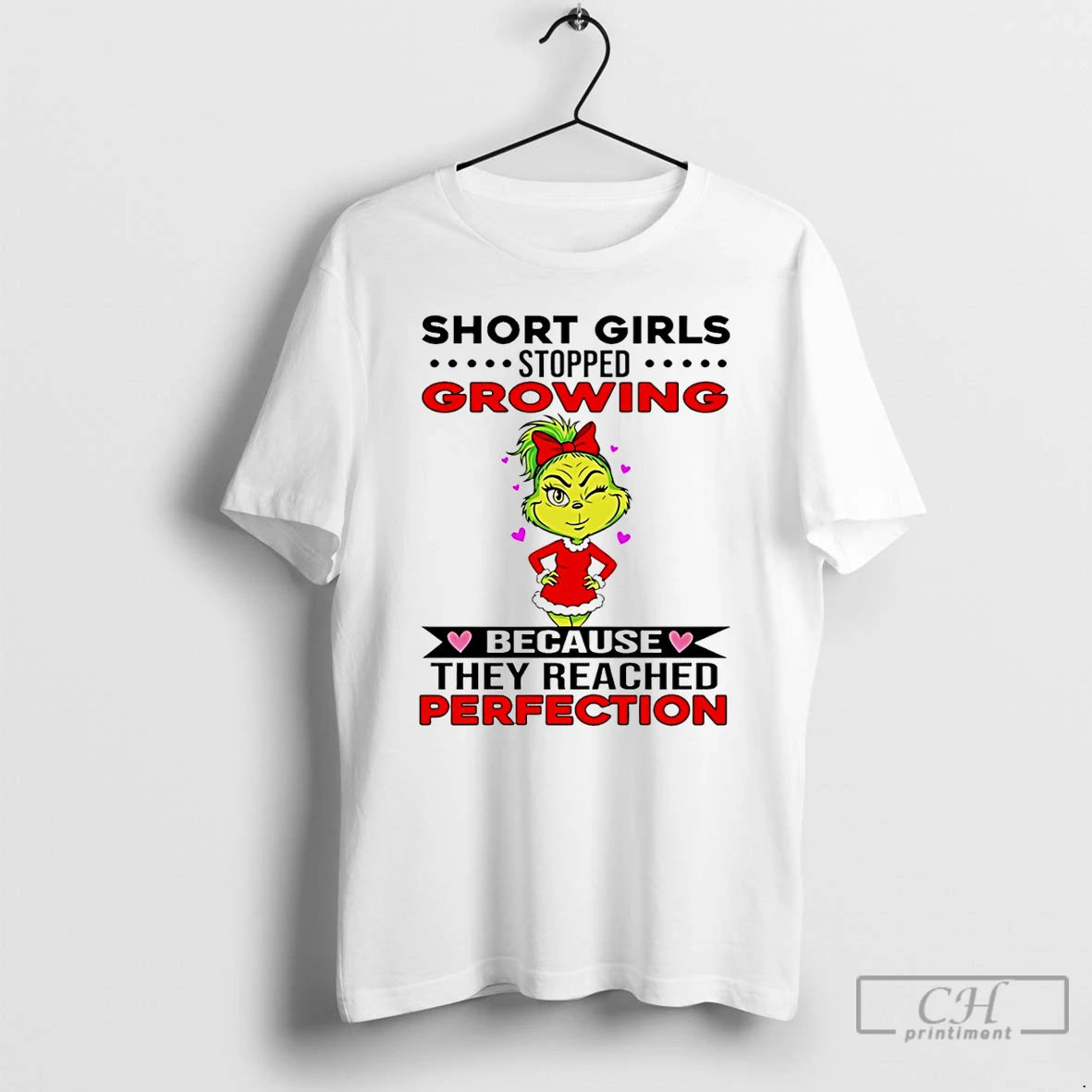 Classic Grinch Short Girls Stopped Growing Because They Reached Perfection T-Shirts, Hoodie, Sweatshirt | CiraTrend.com