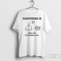 Classic Happiness Is When The La Dodgers Win T Shirts Hoodie Longsleeve