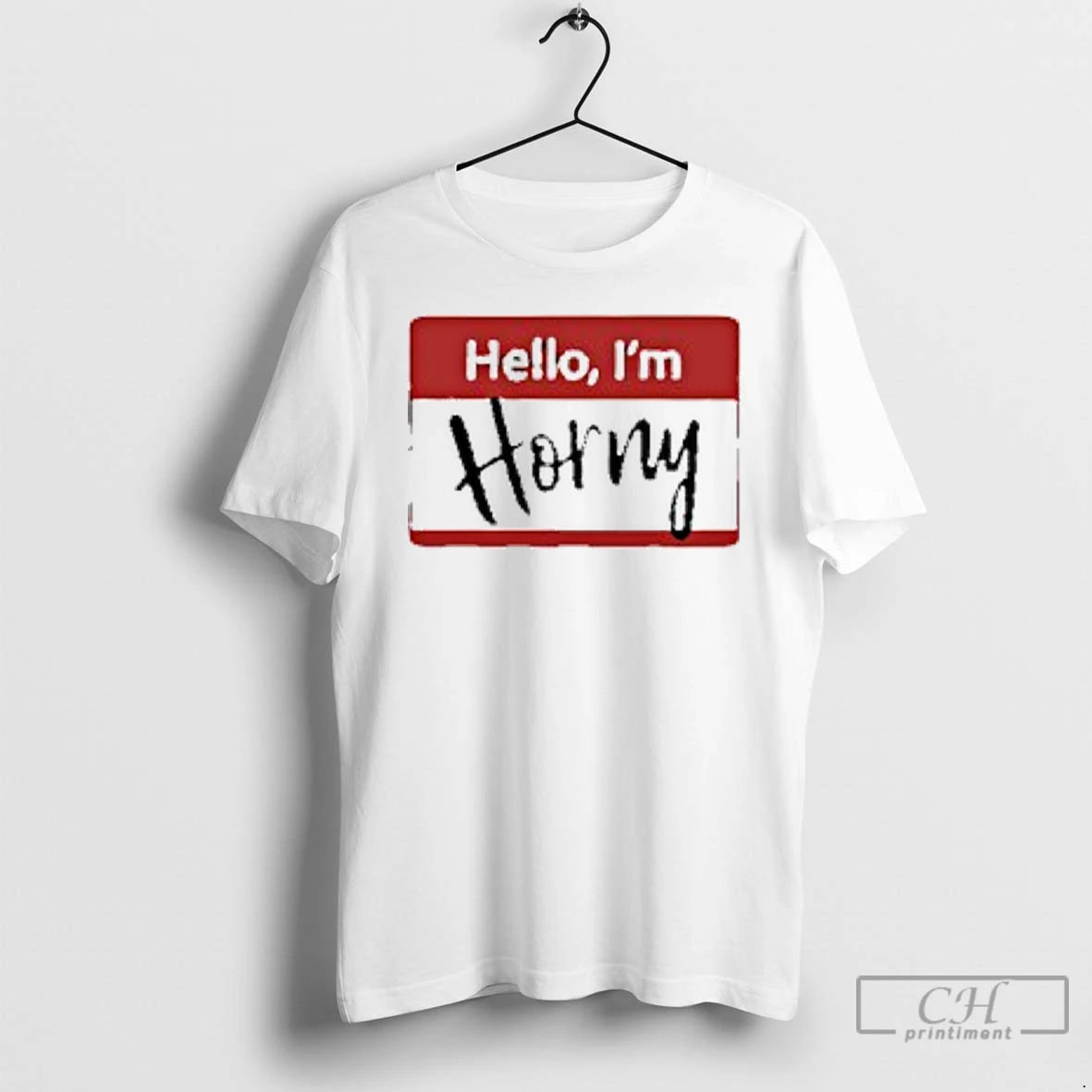 Classic Hello Im Horny Logo T-Shirts, Hoodie, Sweatshirt | CiraTrend.com