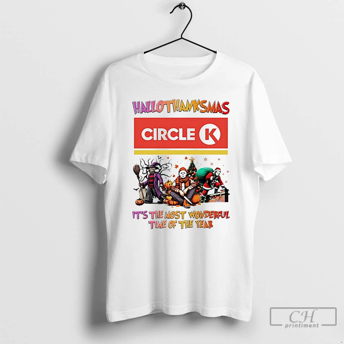 Classic Horror Movies Circle K Hallothanksmas Its The Most Wonderful Time T Shirts Hoodie Longsleeve