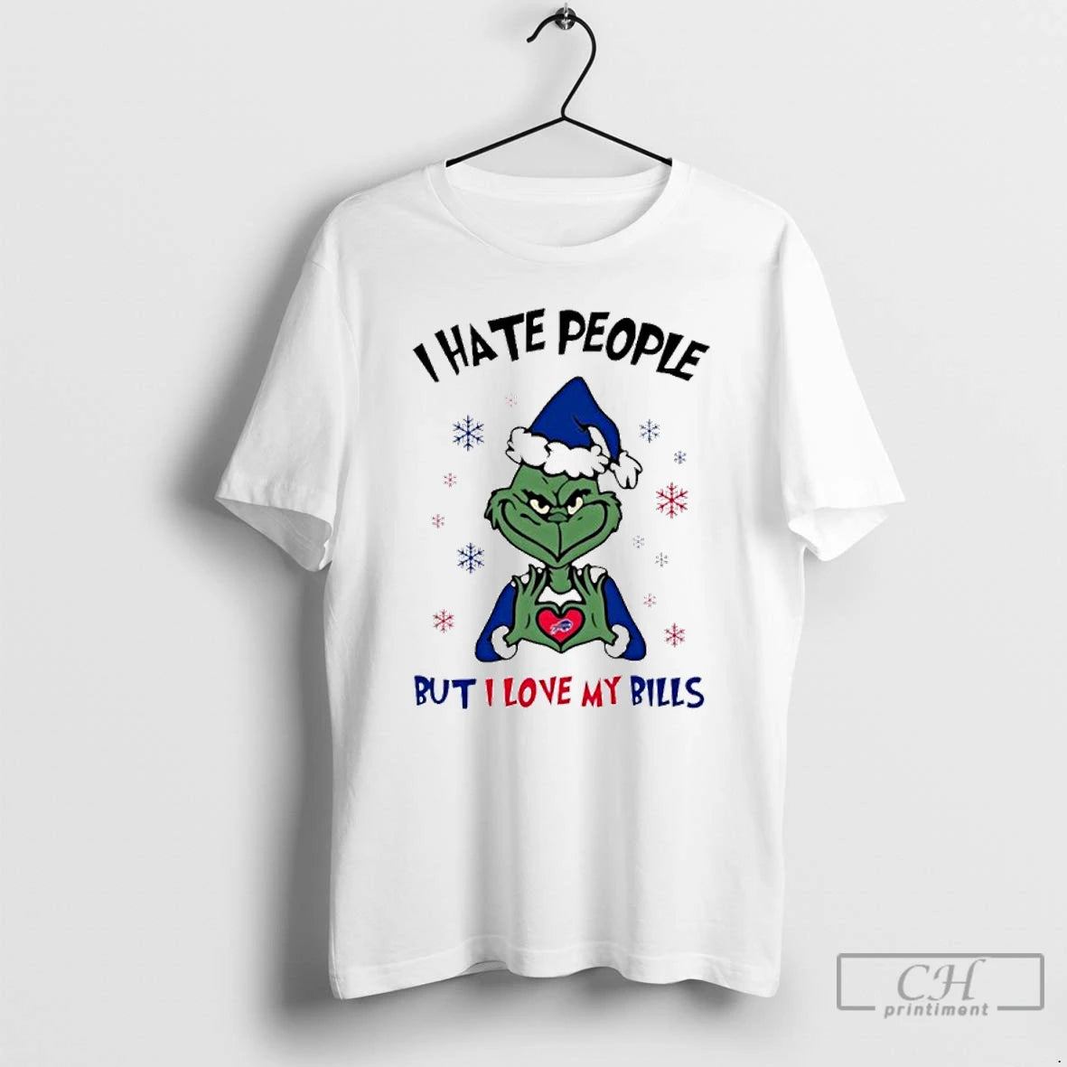 Classic I Hate People The Grinch But I Love My Bills T-Shirts, Hoodie, Sweatshirt | CiraTrend.com