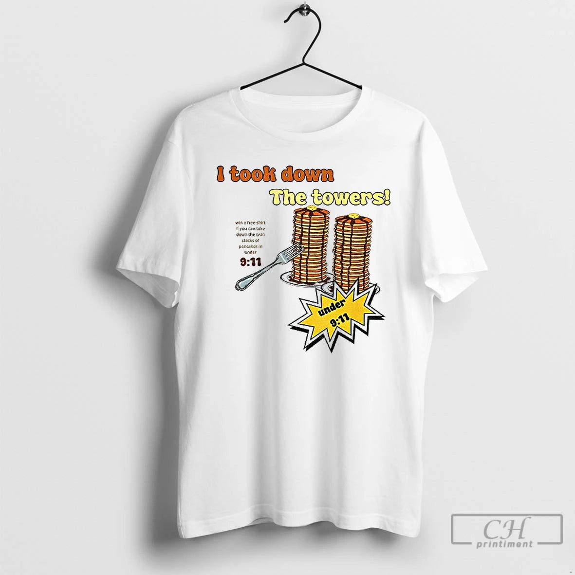 Classic I Took Down The Towers Pancake Meme Vintage 9 11 Twin Tower Joke T-Shirts, Hoodie, Sweatshirt | CiraTrend.com