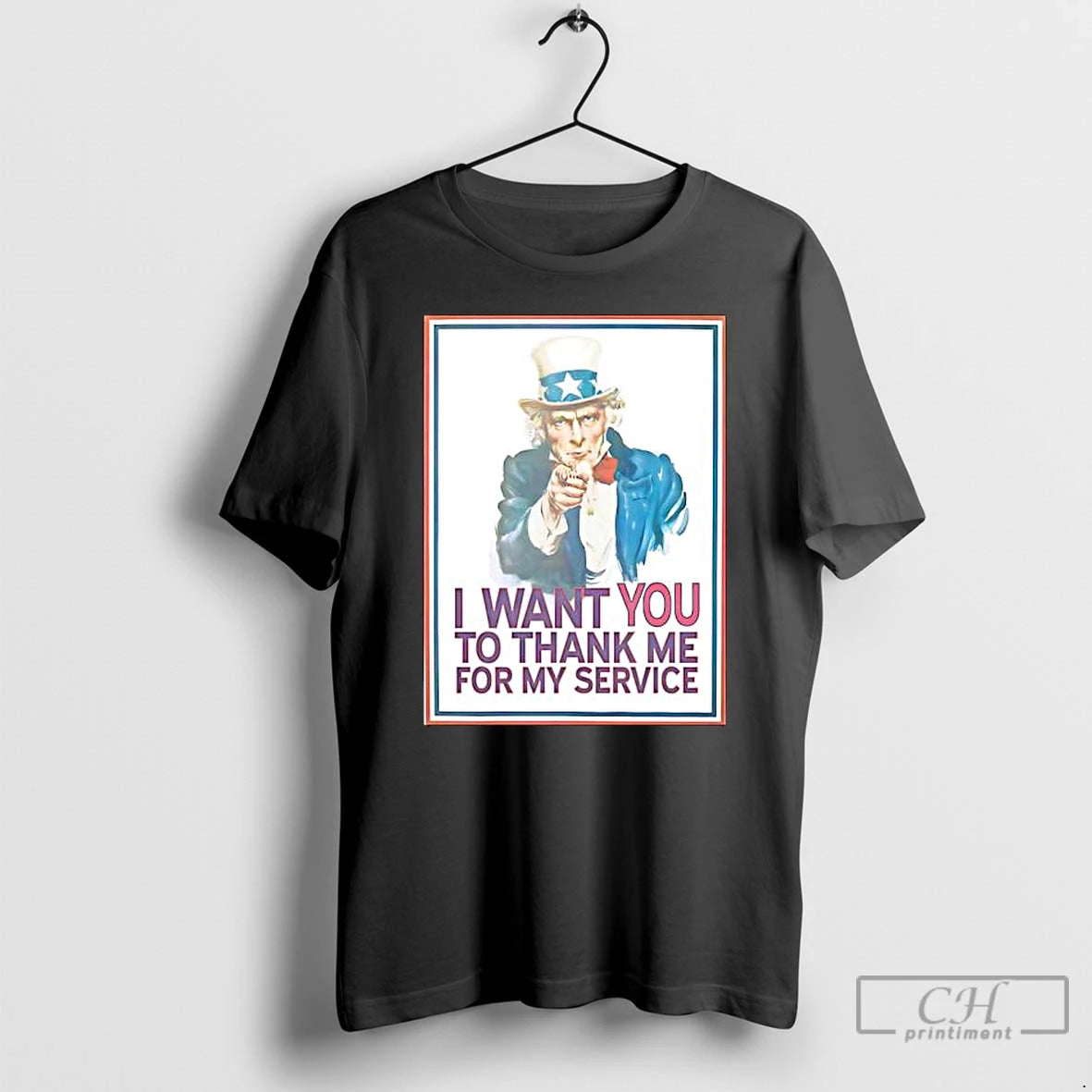 Classic I Want You To Thank Me For My Service Uncle Sam T Shirts Sweater Hoodie, Sweatshirt | CiraTrend.com