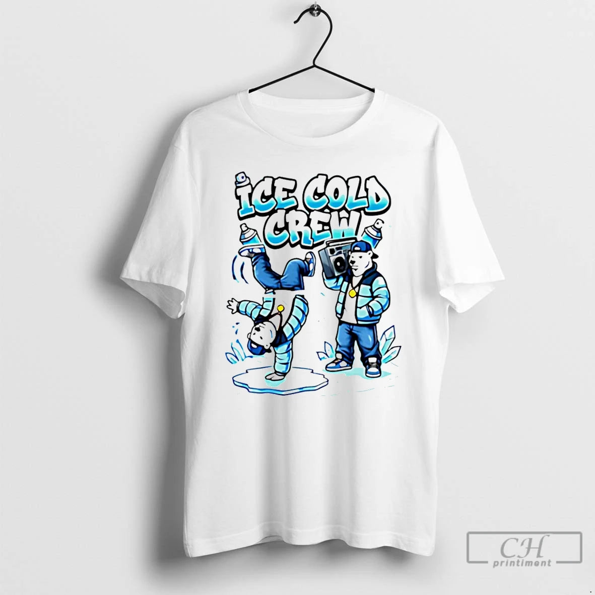 Classic Ice Cold Hip Hop Polar Bear Breakdance Christmas T-Shirts, Hoodie, Sweatshirt | CiraTrend.com
