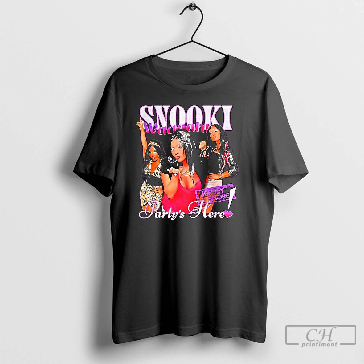 Classic Jersey Shore Partys Here Snooki Graphic T-Shirts, Hoodie, Sweatshirt | CiraTrend.com