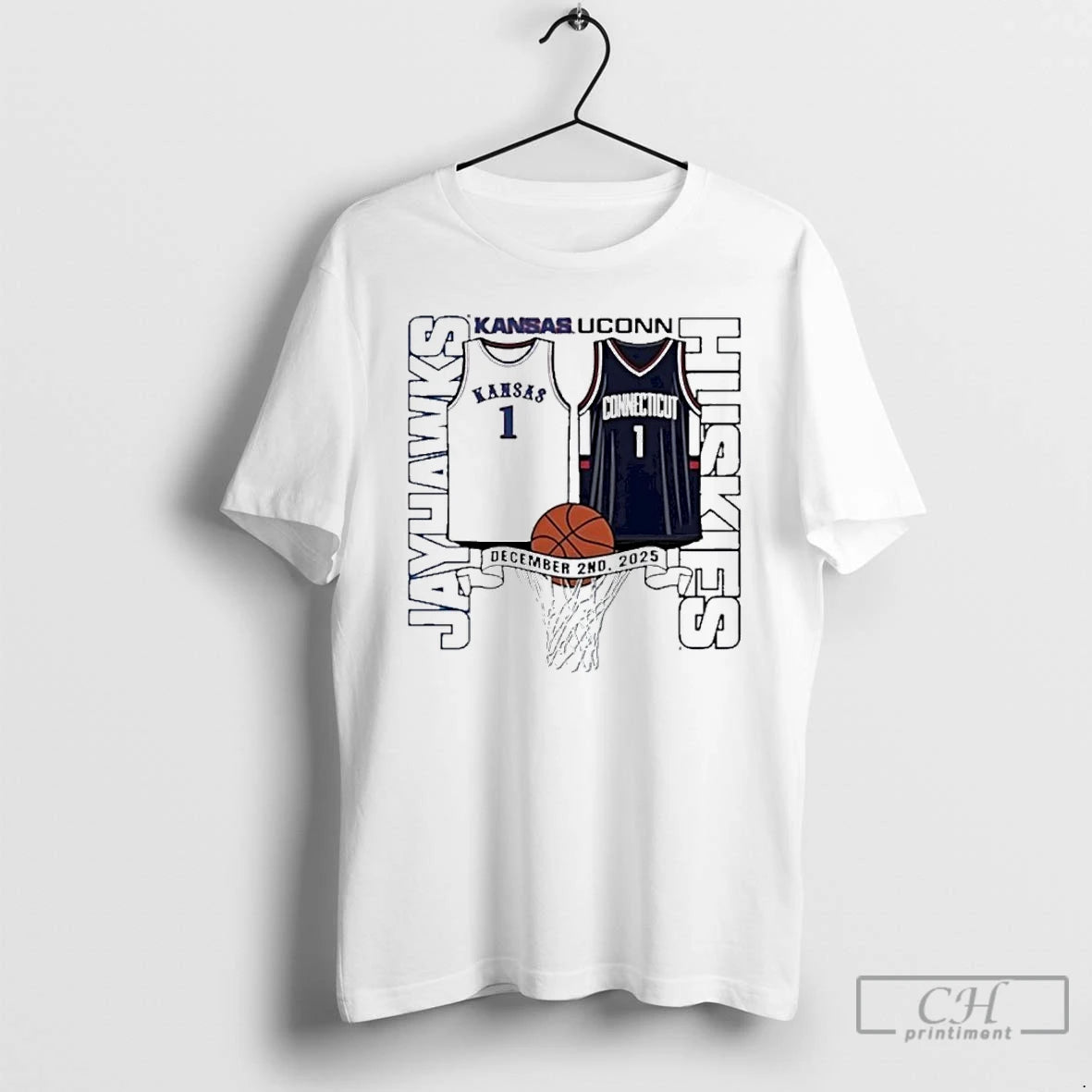 Classic Kansas Jayhawks Vs Uconn Huskies Basketball 2025 Gameday T-Shirts, Hoodie, Sweatshirt | CiraTrend.com