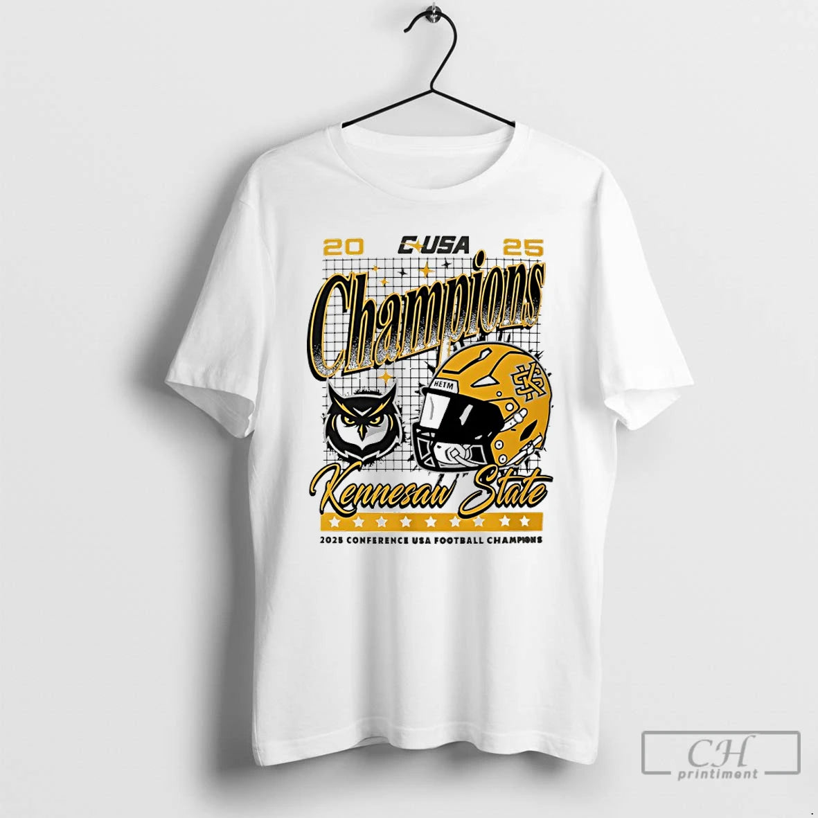 Classic Kennesau State Ksu 2025 Conference Champions Helmet T-Shirts, Hoodie, Sweatshirt | CiraTrend.com