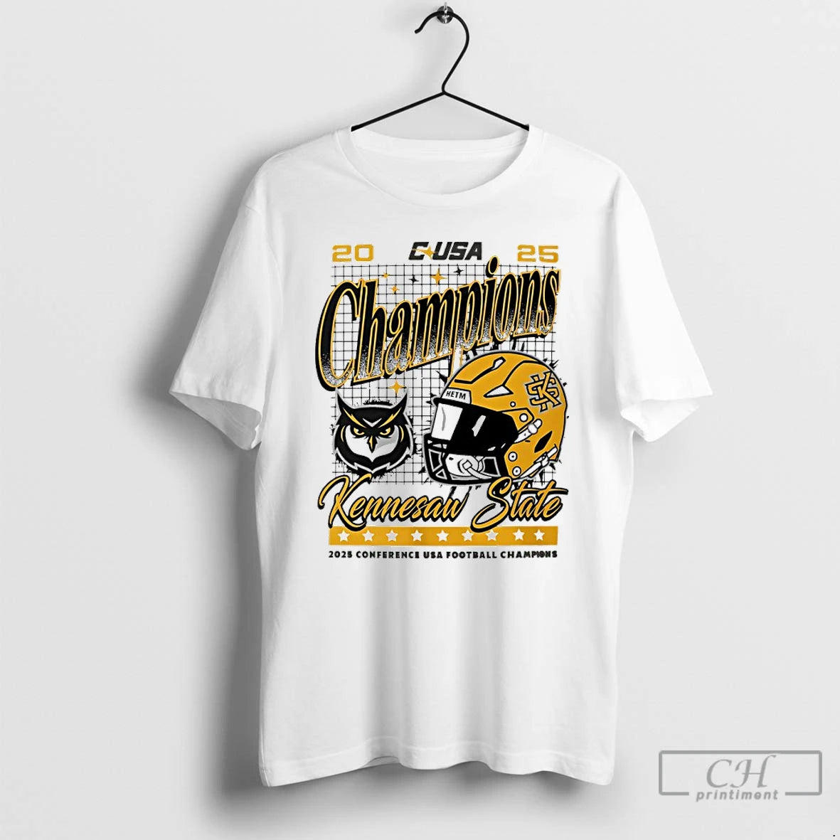 Classic Kennesaw State Owls 2025 Conference Usa Football Champions Helmet T-Shirts, Hoodie, Sweatshirt | CiraTrend.com