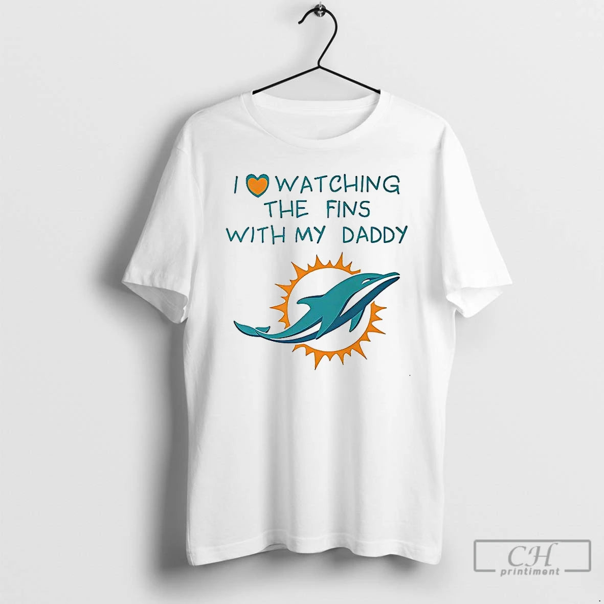 Classic Miami Dolphins Love Watching Fins With Daddy T-Shirts, Hoodie, Sweatshirt | CiraTrend.com