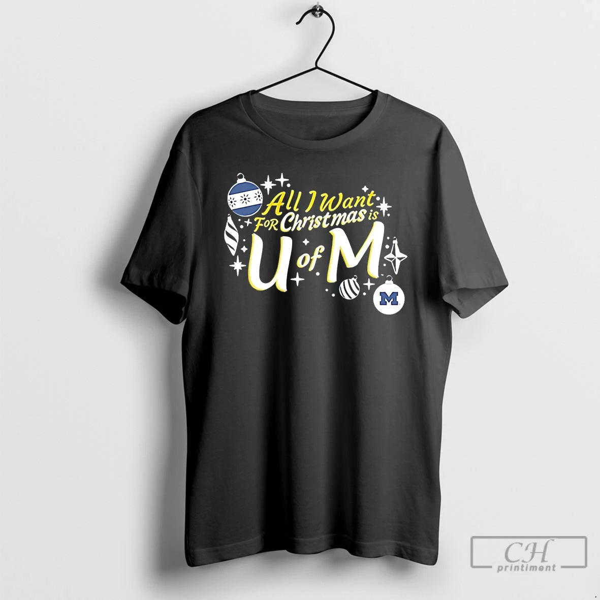 Classic Michigan Wolverines All I Want For Christmas Is U Of M T Shirts Sweater Hoodie, Sweatshirt | CiraTrend.com