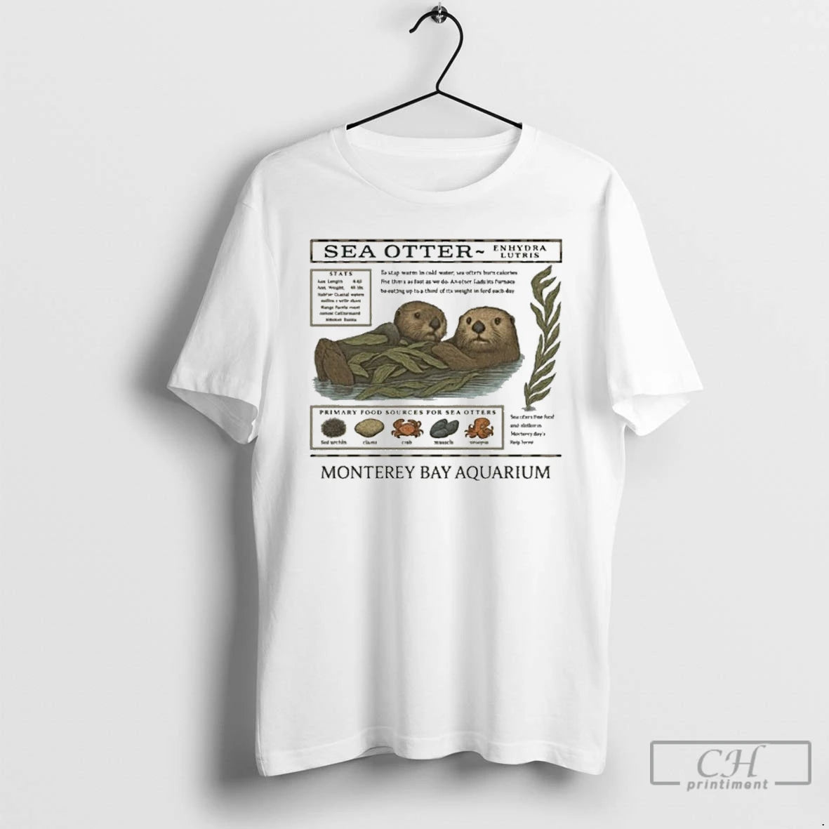 Classic Monterey Bay Aquarium Otter T Shirts Hoodie Longsleeve