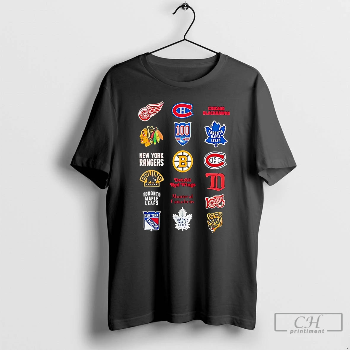 Classic Nhl 6 Starter Teams Logo Collage T-Shirts, Hoodie, Sweatshirt | CiraTrend.com