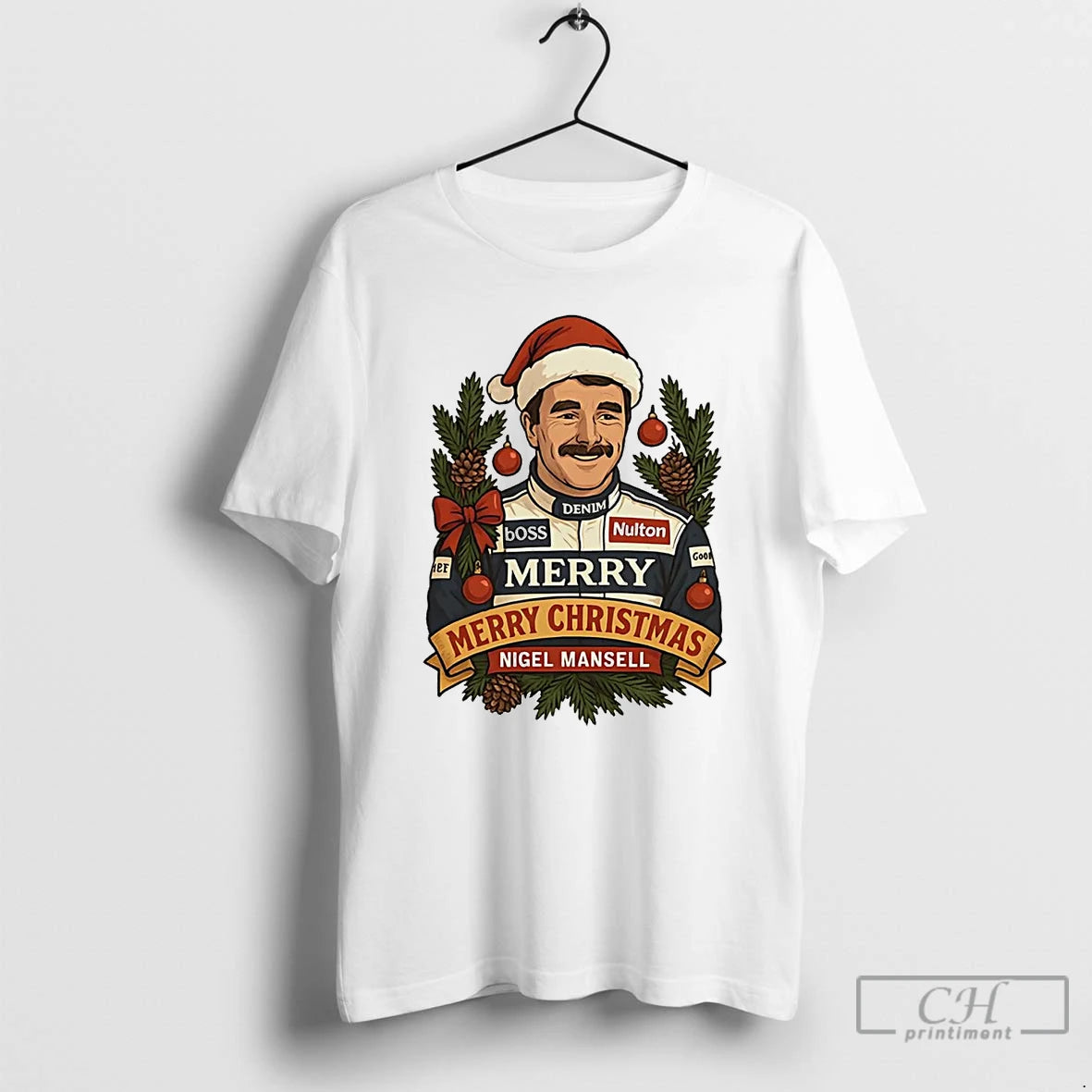 Classic Nigel Mansell Merry Christmas T-Shirts, Hoodie, Sweatshirt | CiraTrend.com