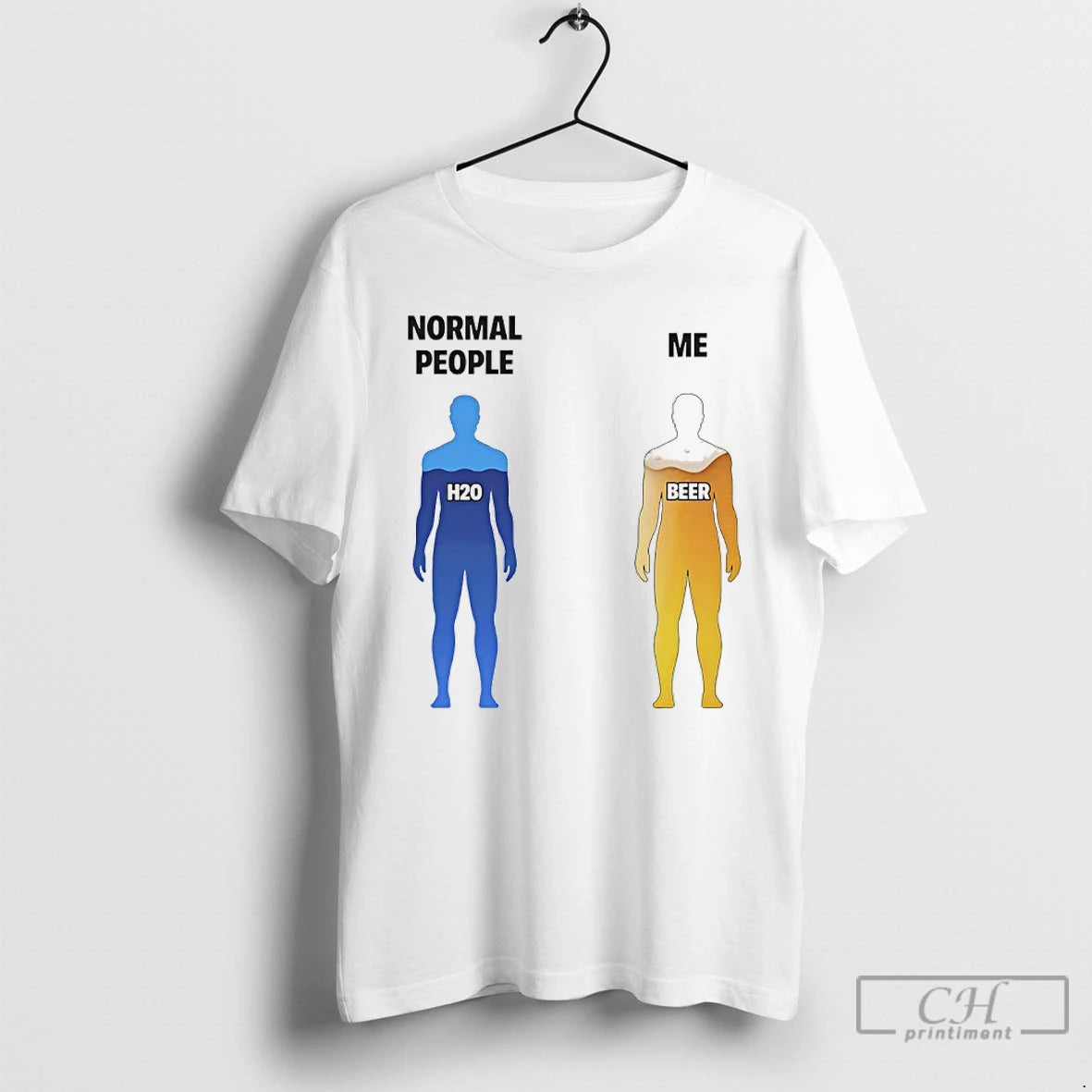 Classic Normal People H2o Vs Me Beer T-Shirts, Hoodie, Sweatshirt | CiraTrend.com
