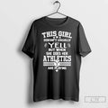 Classic Oakland Athletics This Girl Doesnt Usually Yell T Shirts Hoodie Longsleeve