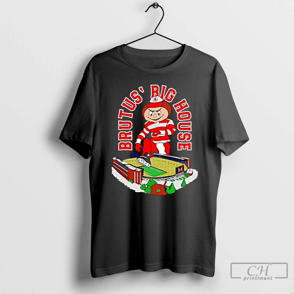 Classic Ohios House Brutus Big House Mascot Stadium T-Shirts, Hoodie, Sweatshirt | CiraTrend.com