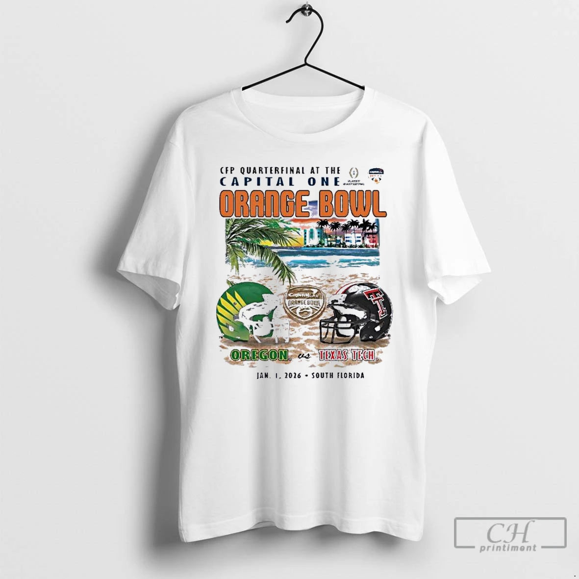 Classic Oregon Vs Texas Tech 2026 Orange Bowl Sobe Showdown Beach T-Shirts, Hoodie, Sweatshirt | CiraTrend.com