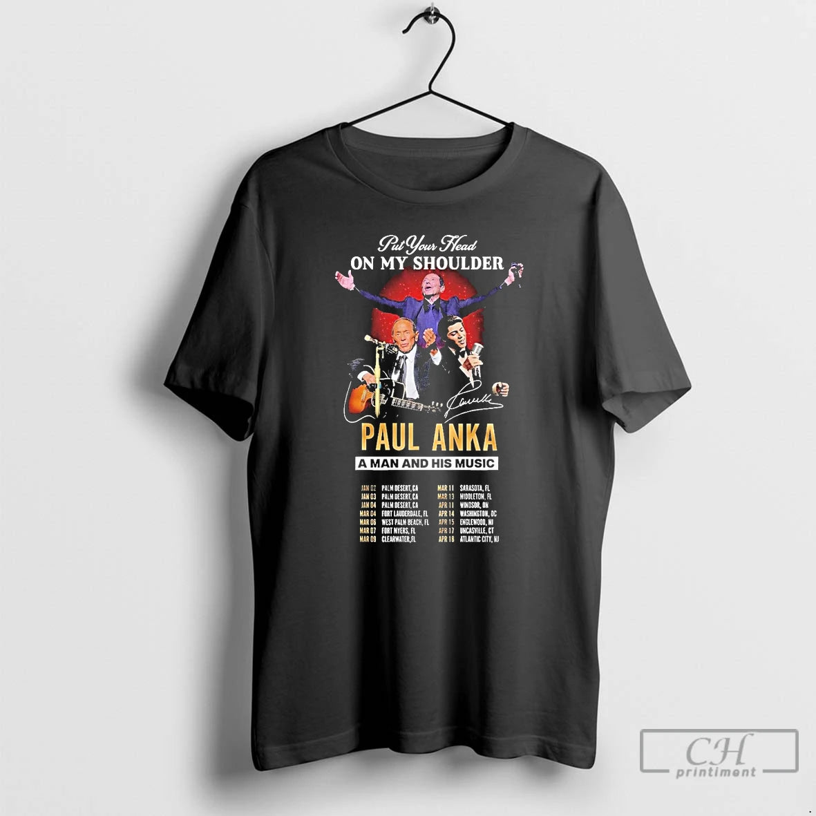 Classic Paul Anka A Man And His Music Put Your Head On My Shoulder 2026 T-Shirts, Hoodie, Sweatshirt | CiraTrend.com