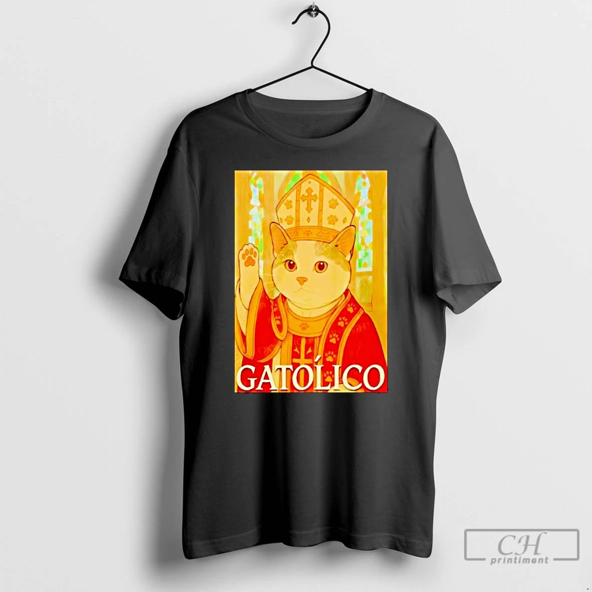 Classic Pope Cat Gatolico T-Shirts, Hoodie, Sweatshirt | CiraTrend.com