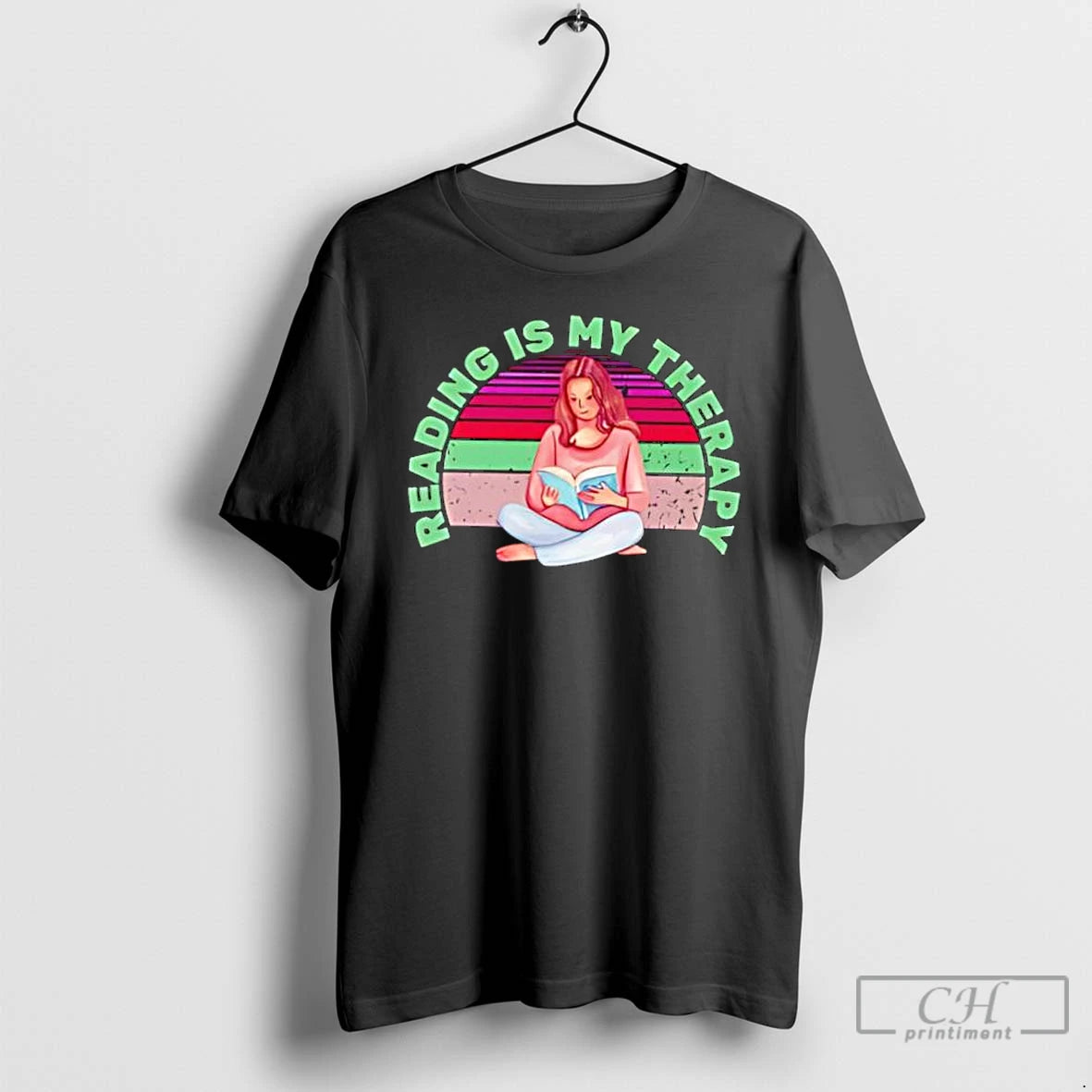 Classic Reading Is My Therapy Vintage T-Shirts, Hoodie, Sweatshirt | CiraTrend.com