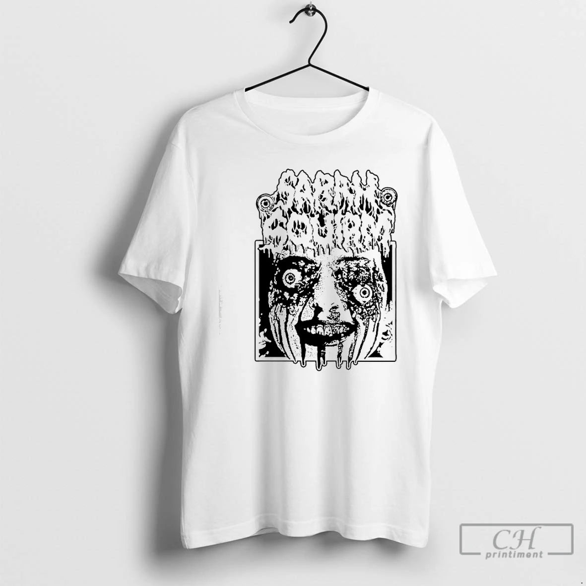 Classic Sarah Squirm Metal Face Horror T-Shirts, Hoodie, Sweatshirt | CiraTrend.com
