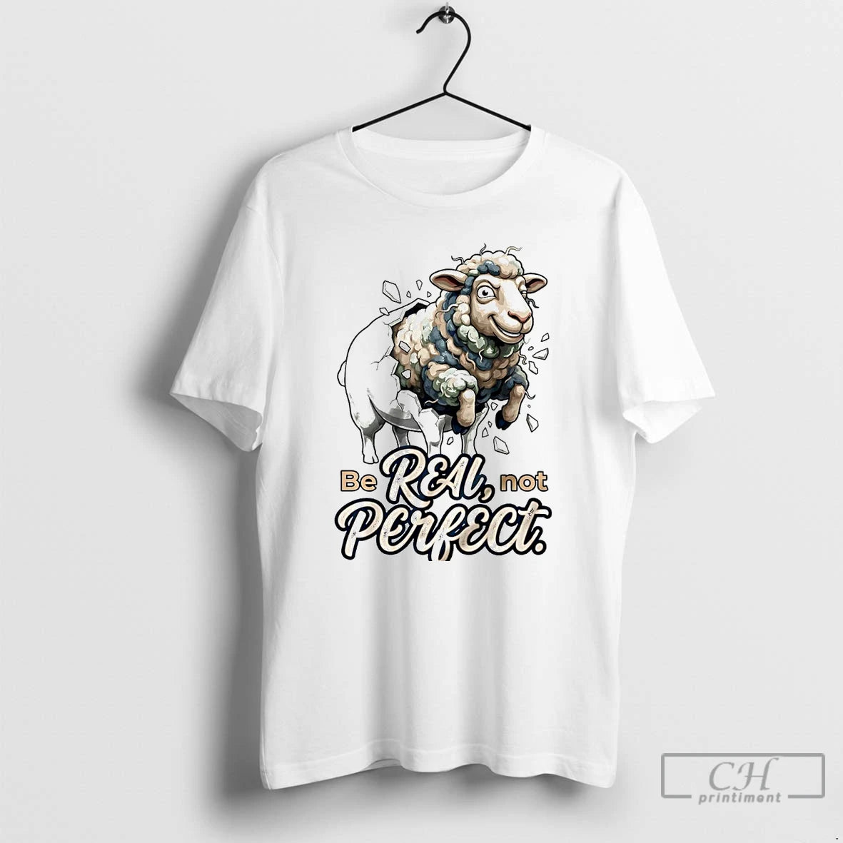 Classic Sheep Be Real Not Perfect T-Shirts, Hoodie, Sweatshirt | CiraTrend.com
