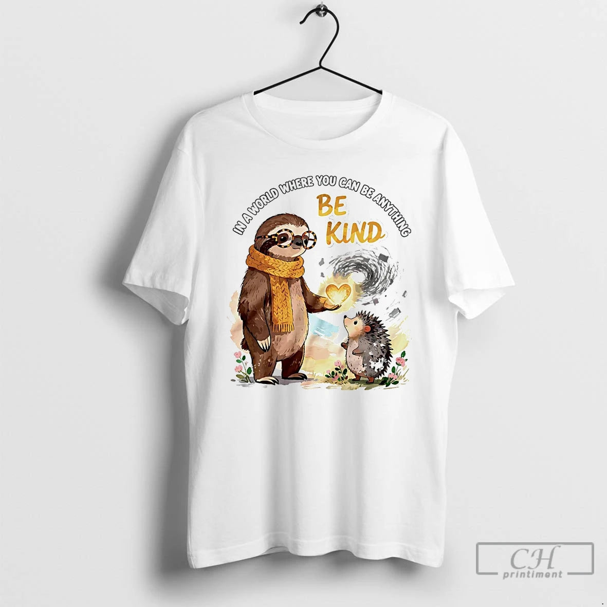 Classic Sloth In A World Where You Can Be Anything Be Kind T Shirts Sweater Hoodie, Sweatshirt | CiraTrend.com