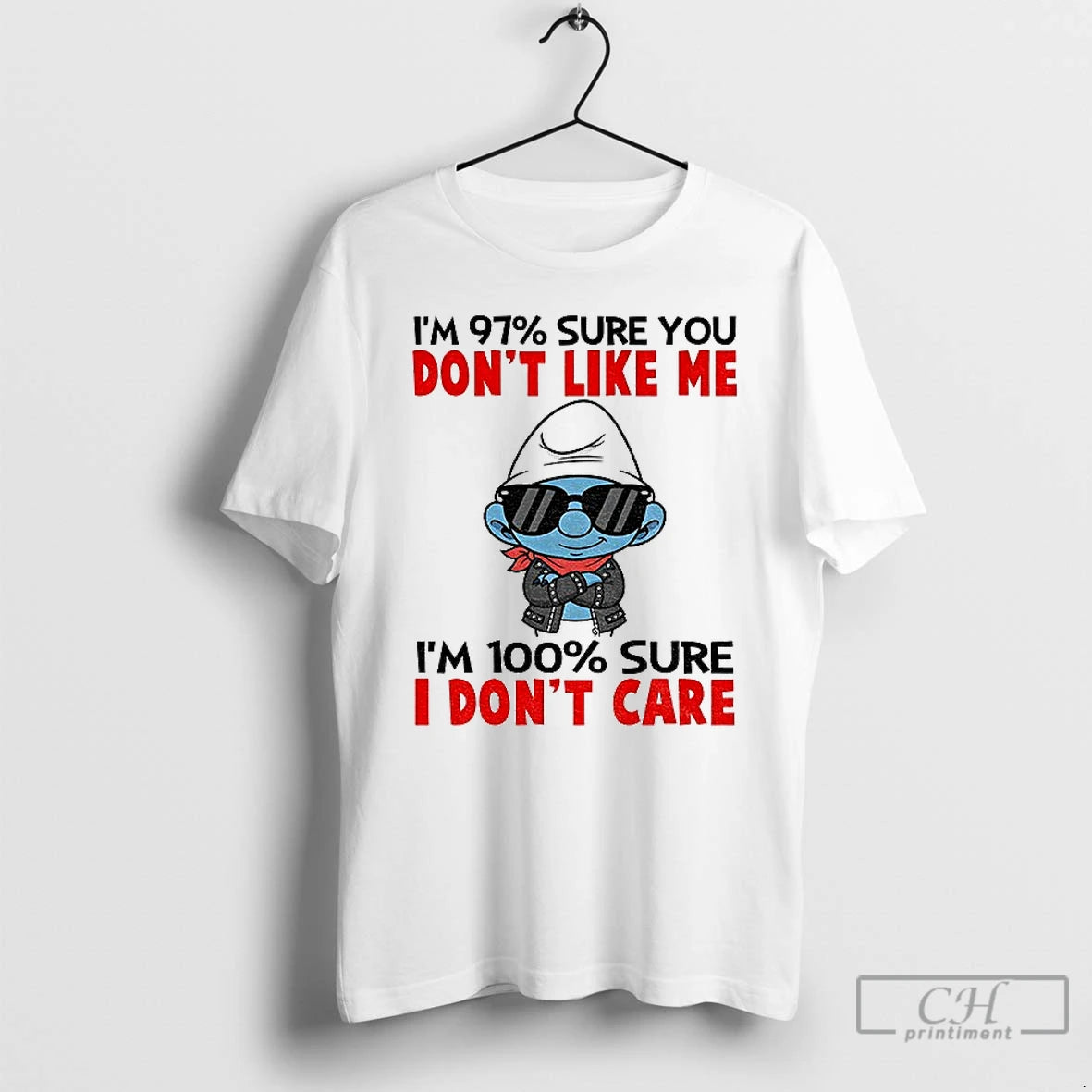 Classic Smurf Im 97 Sure You Dont Like Me Im 100 Sure I Dont Care T-Shirts, Hoodie, Sweatshirt | CiraTrend.com