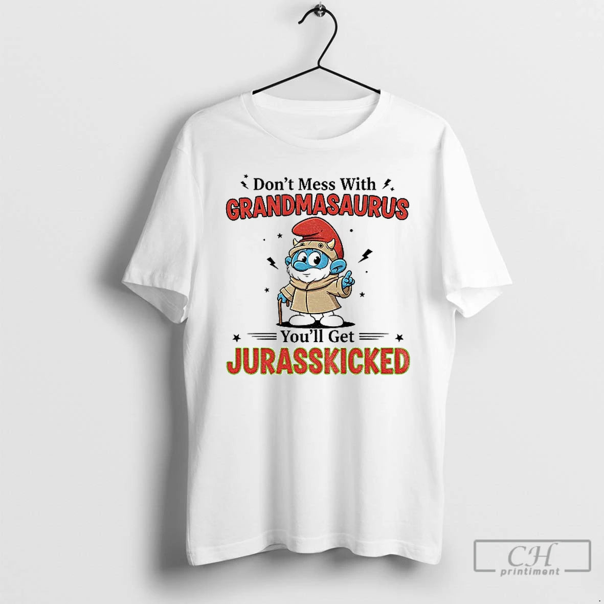 Classic Smurf Dont Mess With Grandmasaurus You Get Jurasskicked Christmas T-Shirts, Hoodie, Sweatshirt | CiraTrend.com