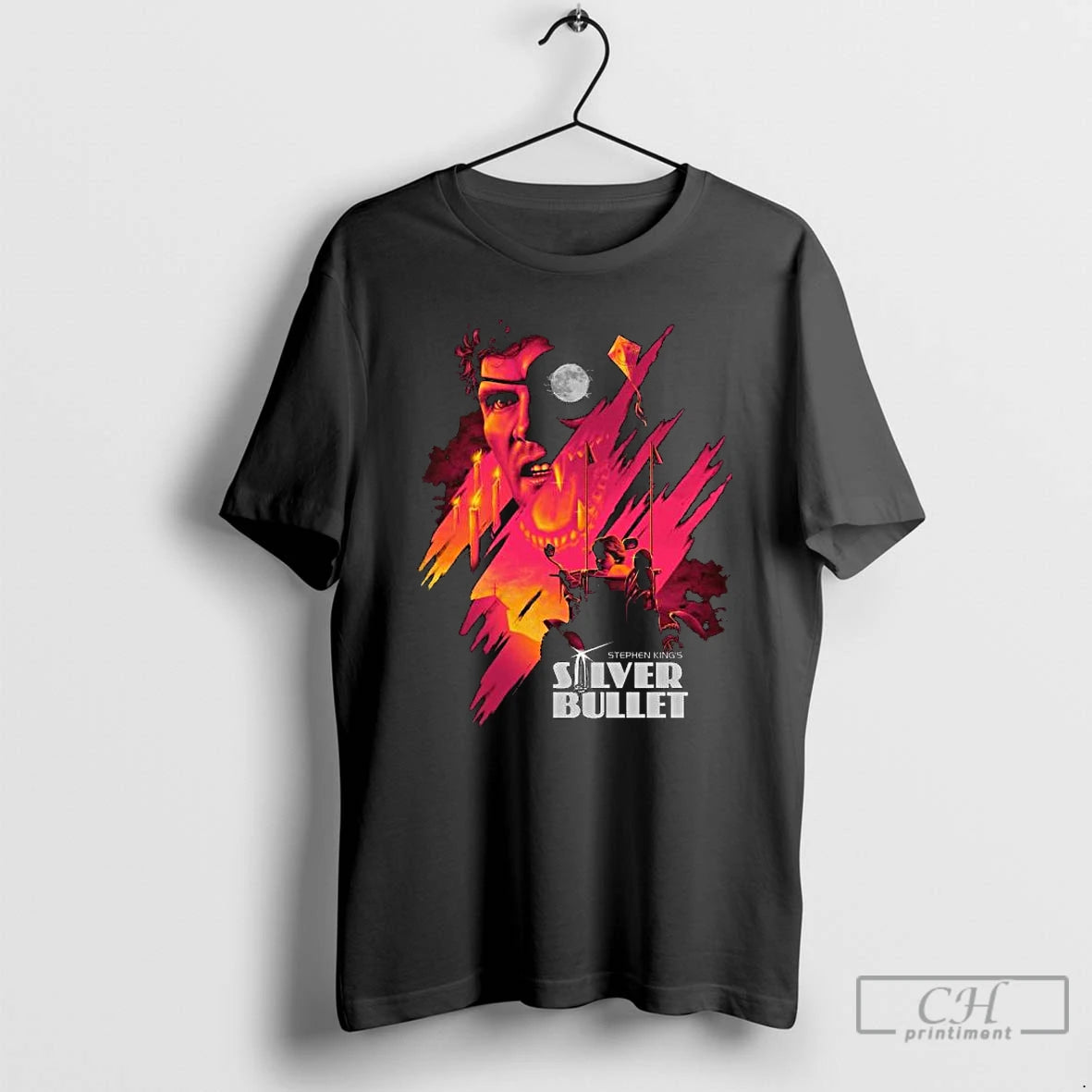 Classic Stephen Kings Silver Bullet Long Sleve T Shirts Hoodie Longsleeve