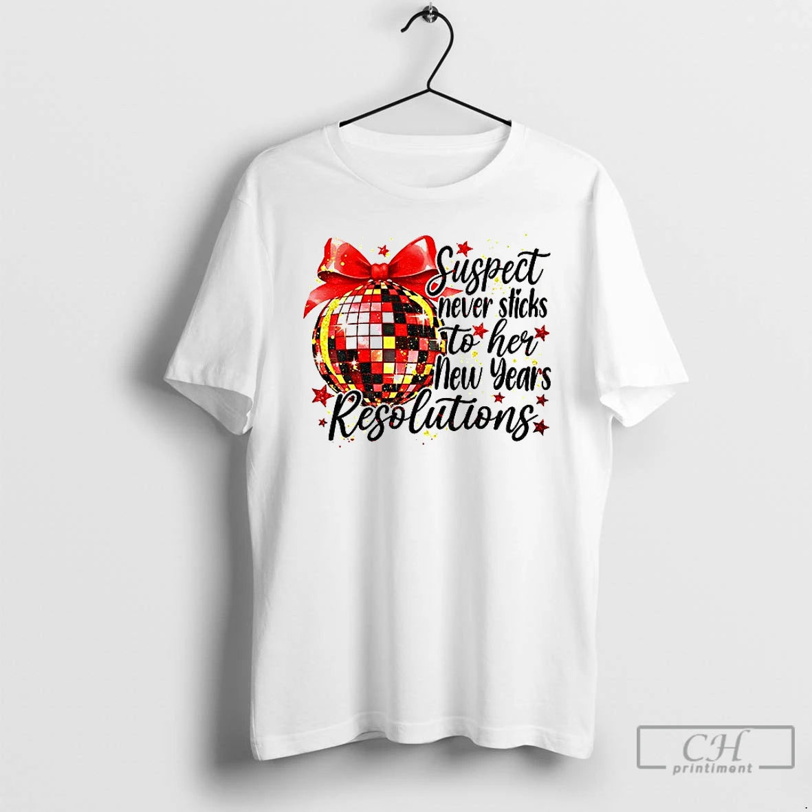 Classic Suspect Never Sticks To Her New Years Resolution New Year 2026 T Shirts Sweater Hoodie, Sweatshirt | CiraTrend.com