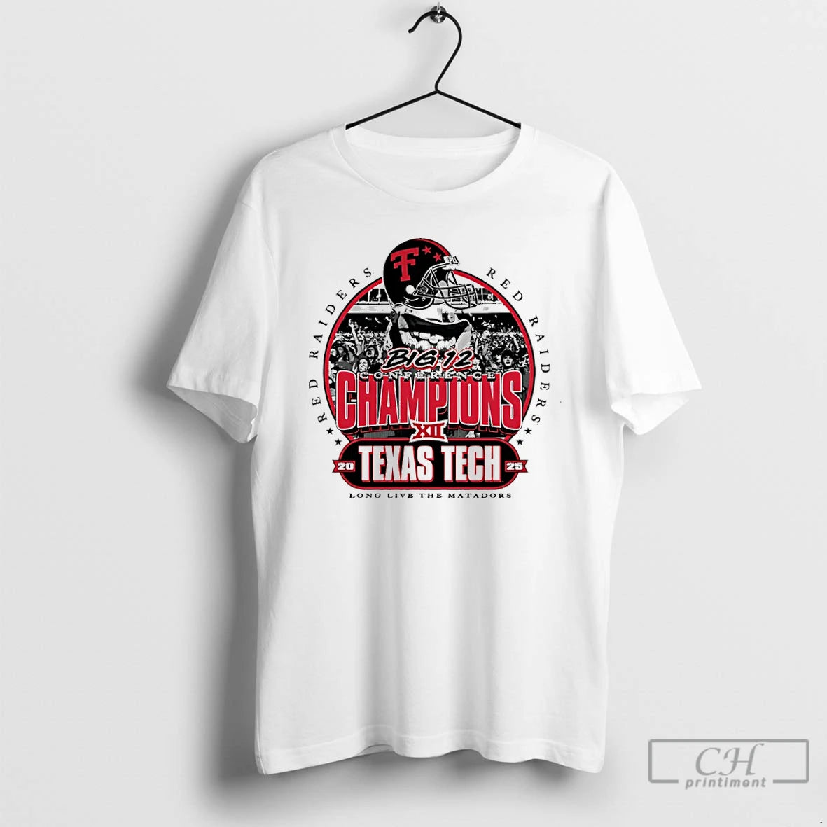 Classic Texas Tech Red Raiders Big 12 Conference Champions 2025 Parade Vintage T Shirts Sweater Hoodie, Sweatshirt