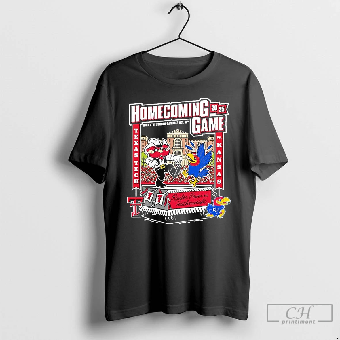 Classic Texas Tech Vs Kansas 2025 Homecoming Gameday T Shirts Hoodie Longsleeve