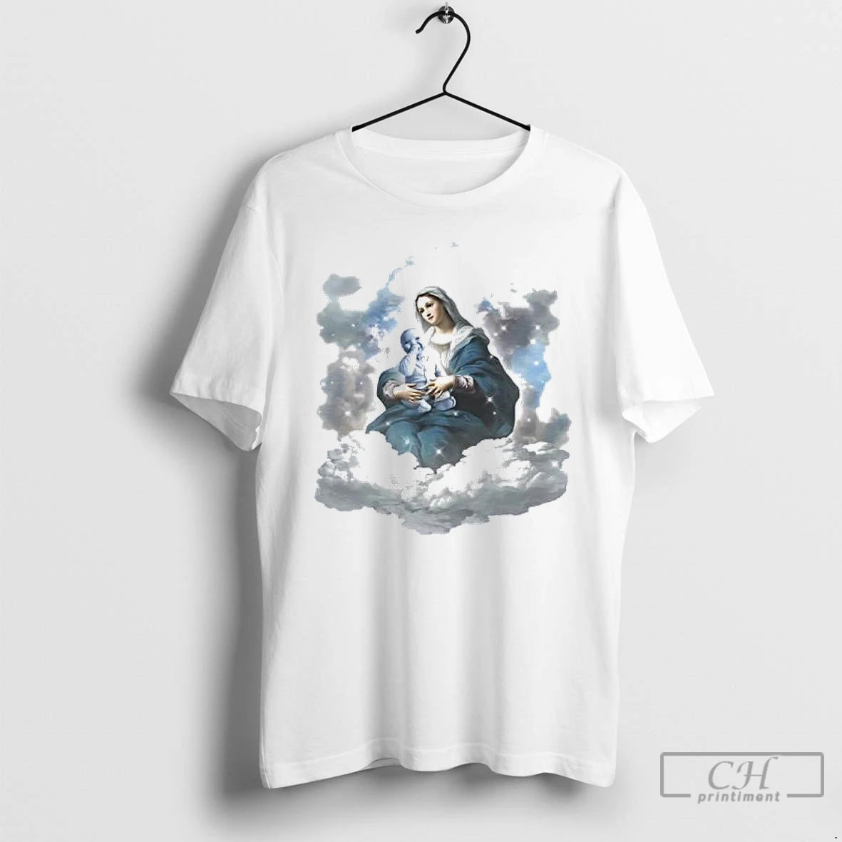 Classic The Blessed Virgin Mary Holding Ai Baby T-Shirts, Hoodie, Sweatshirt | CiraTrend.com
