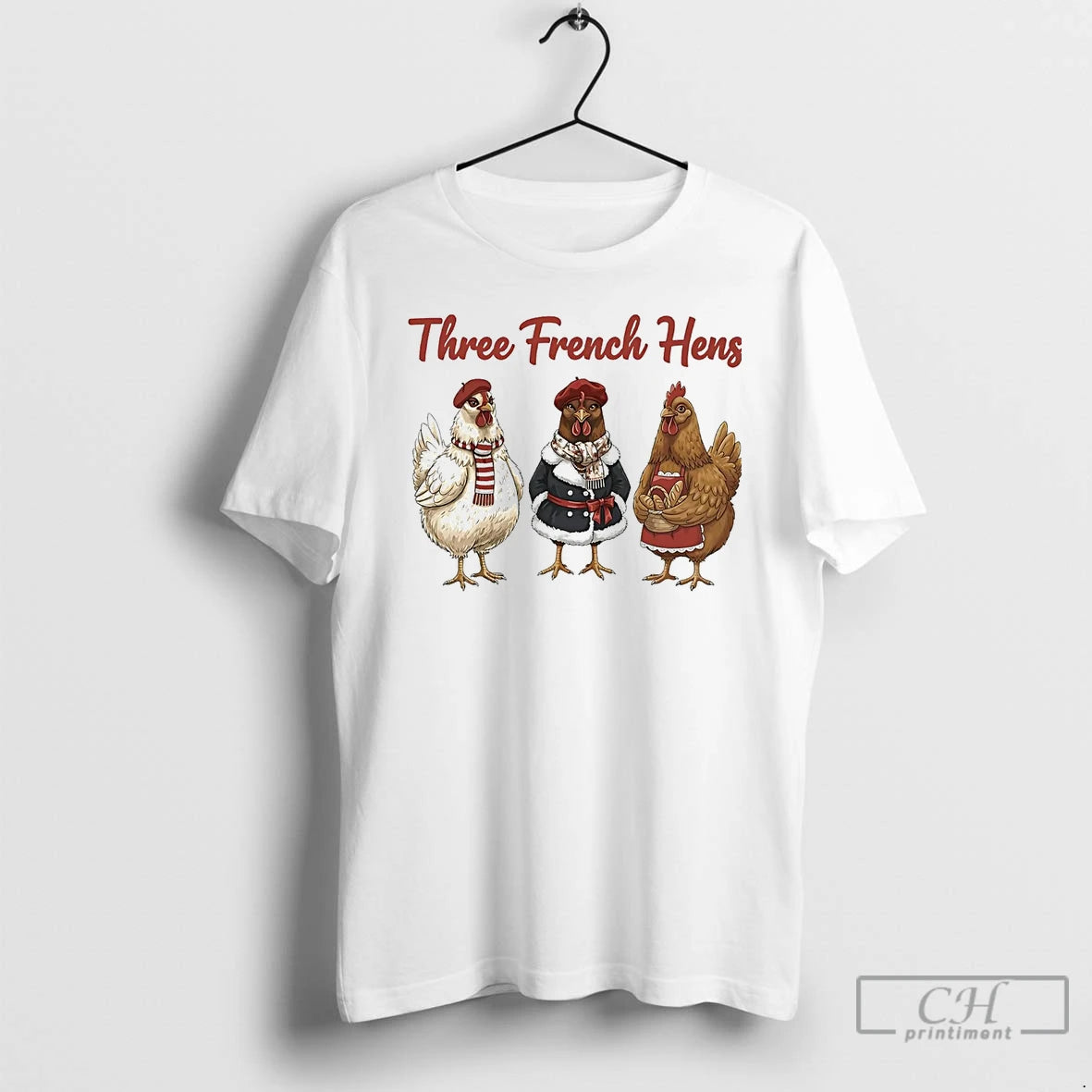 Classic Three French Hens Christmas T-Shirts, Hoodie, Sweatshirt | CiraTrend.com