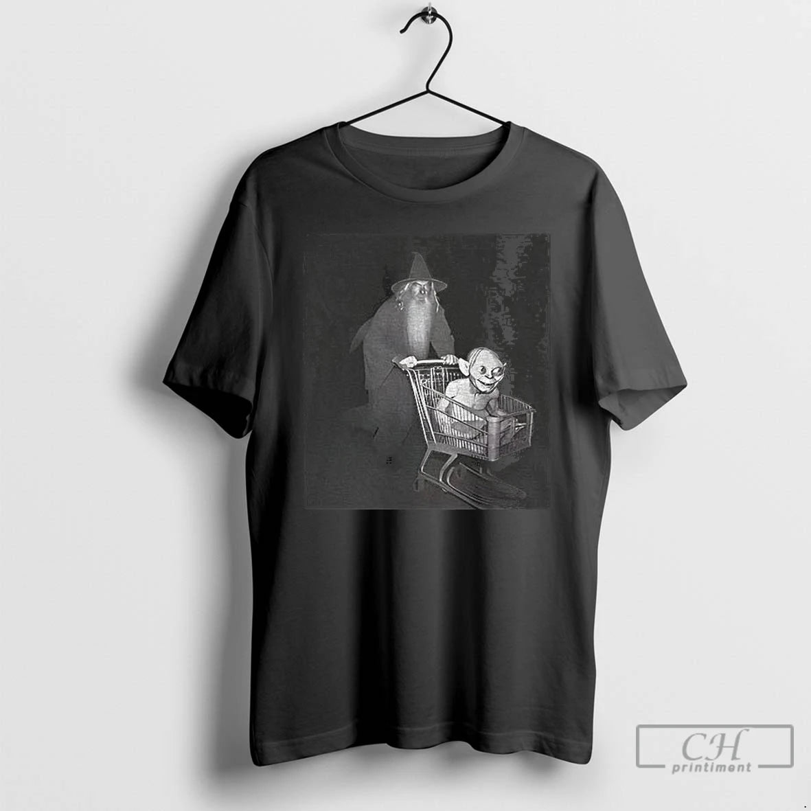Classic Wizard And Goblin Shopping Cart Photo T-Shirts, Hoodie, Sweatshirt | CiraTrend.com