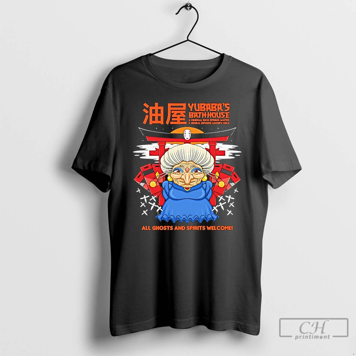 Classic Yubabas Bathhouse All Ghosts And Spirits Welcome Spirited Away T-Shirts, Hoodie, Sweatshirt | CiraTrend.com
